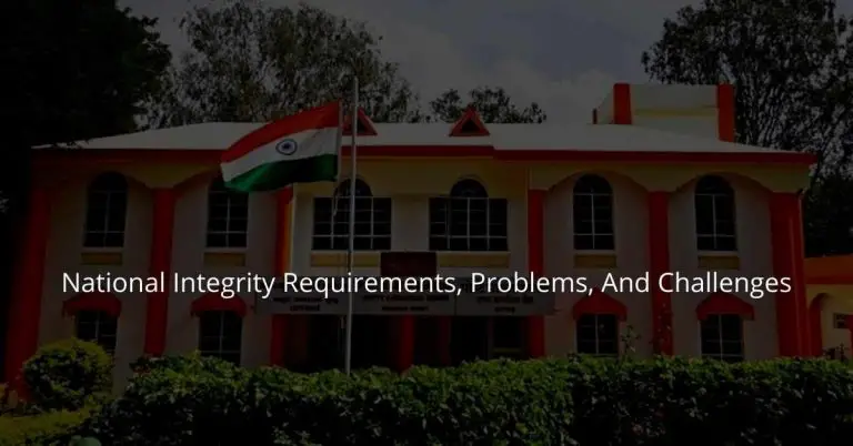 National Integrity Requirements, Problems, and Challenges